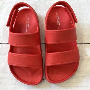 Old Navy Double-Strap Red Toddler Sandals (Partially Plant Based)